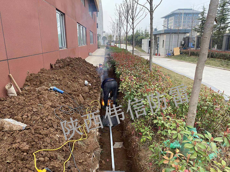 西安神西電氣廠房防雷接地施工項目2