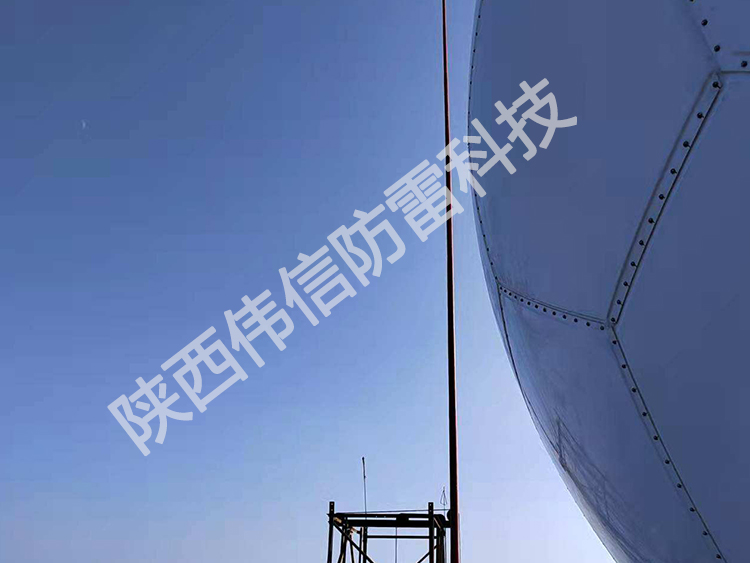 21米高強(qiáng)度玻璃鋼避雷針，氣象雷達(dá)站專用避雷針，防側(cè)擊絕緣接閃器產(chǎn)品展示一