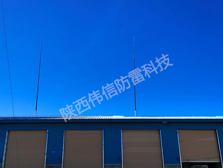 24米獨(dú)立雷達(dá)站玻璃鋼避雷針，抗干擾防側(cè)閃絕緣玻璃鋼避雷針產(chǎn)品展示五