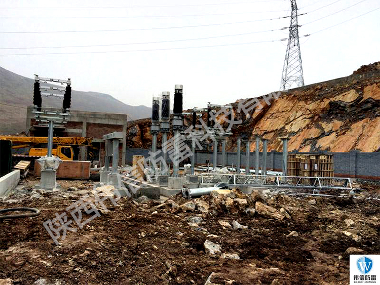 西安涇河某變電站防雷接地施工一