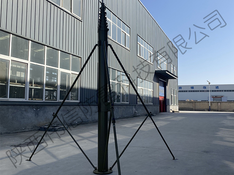 25米高位升降桅桿，移動(dòng)升降照明通訊桅桿，電動(dòng)升降桅桿車載