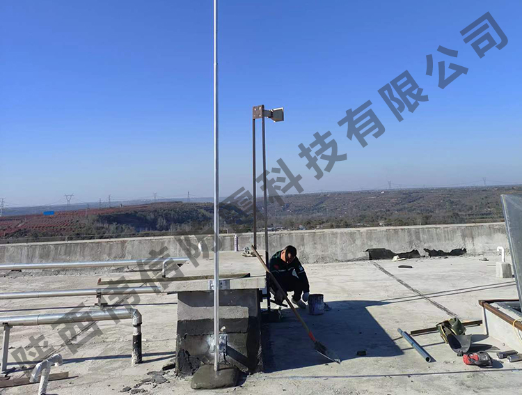 渭南某部隊避雷針安裝